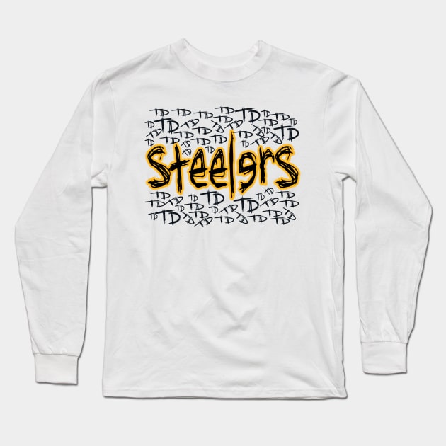 Gotham Steelers Joker Mashup! Long Sleeve T-Shirt by OffesniveLine